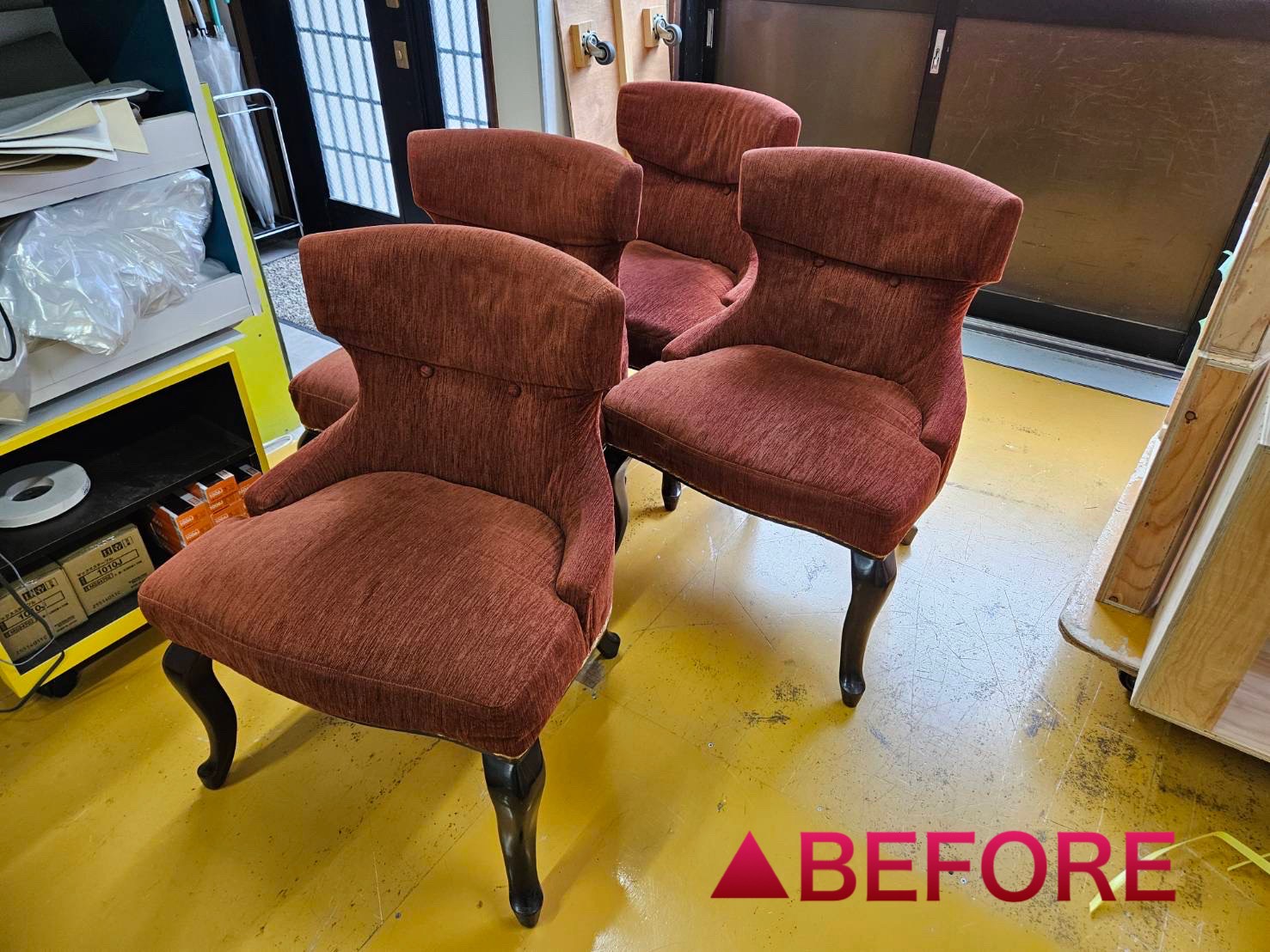 ラスイート　張り替え　ボリュームアップと生地の張り替え