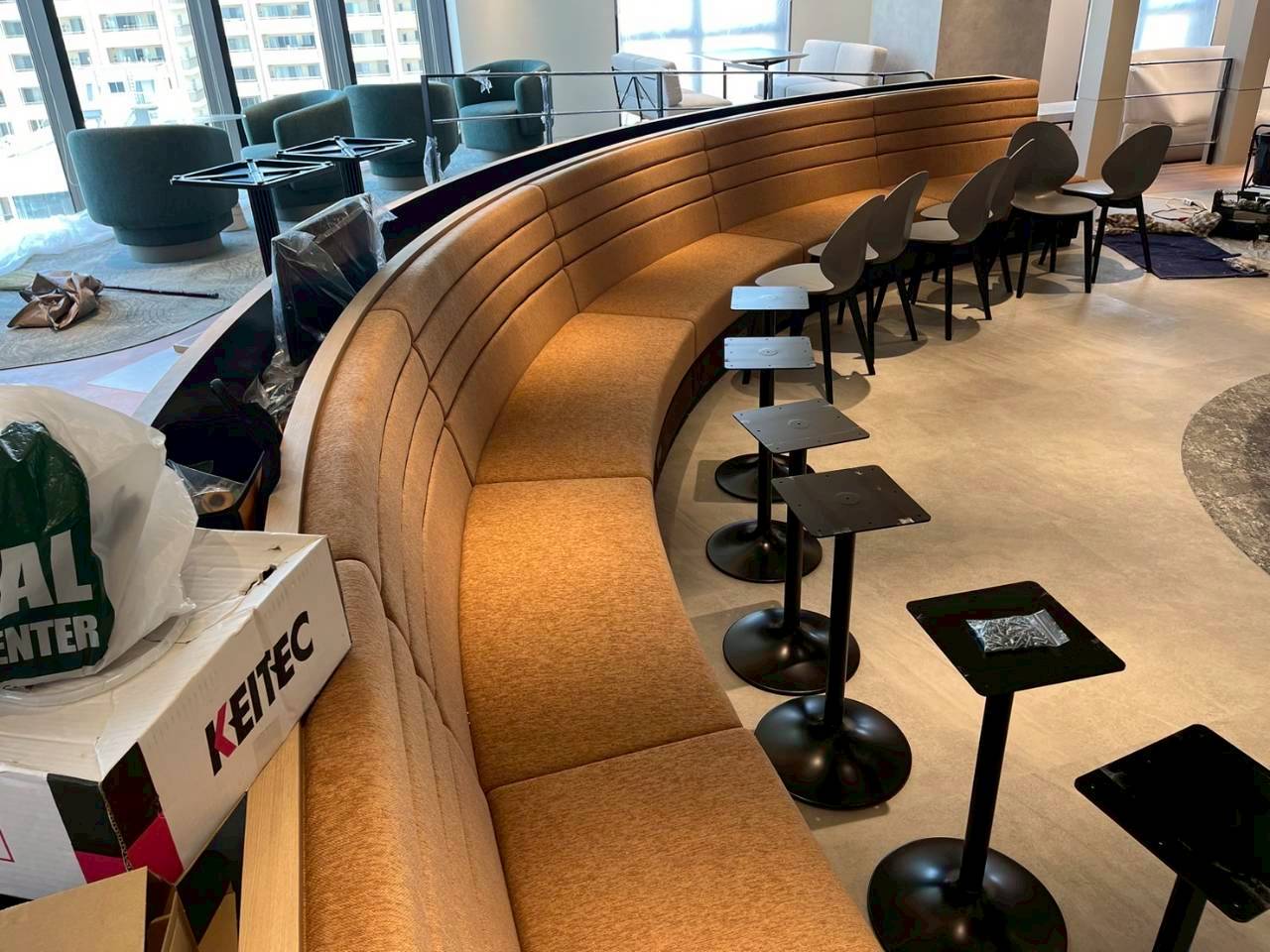 四日市　オフィスベンチ　オフィスベンチ製作事例ご覧ください。